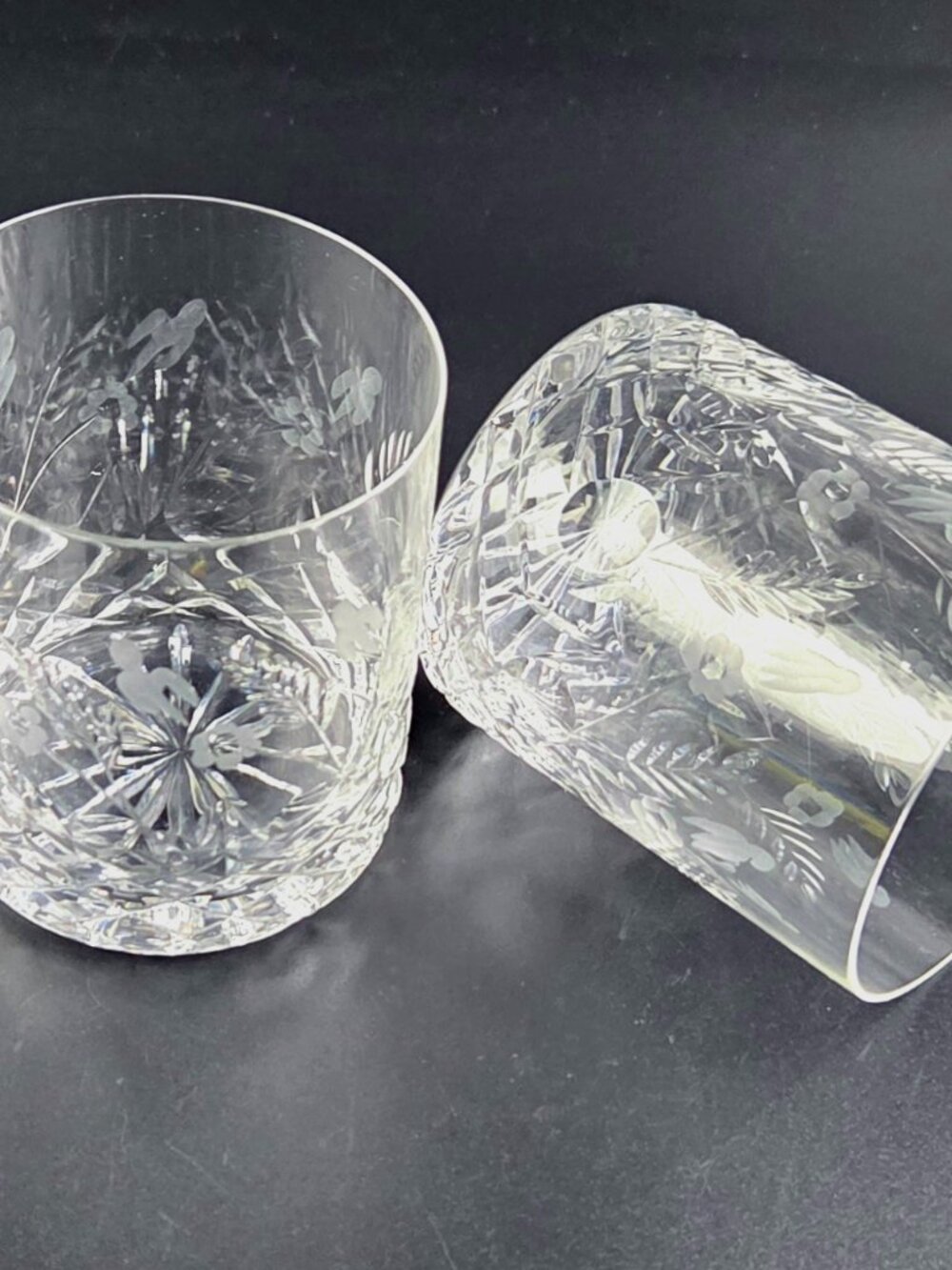 Vintage Rogaska Gallia - Double Old Fashioned Glasses - Set of 2 - Discontinued
